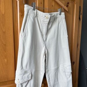Aritzia Cream Cargo Pants